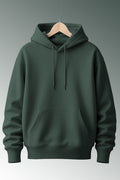 Men Bottle Green Hoodie for Winter | HD-414 (C-6)
